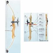 קשת G16, עם גלגלים, בנויה עץ